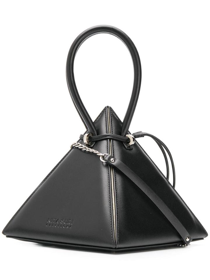 Nita Suri Pyramid Shaped Mini Bag - Black