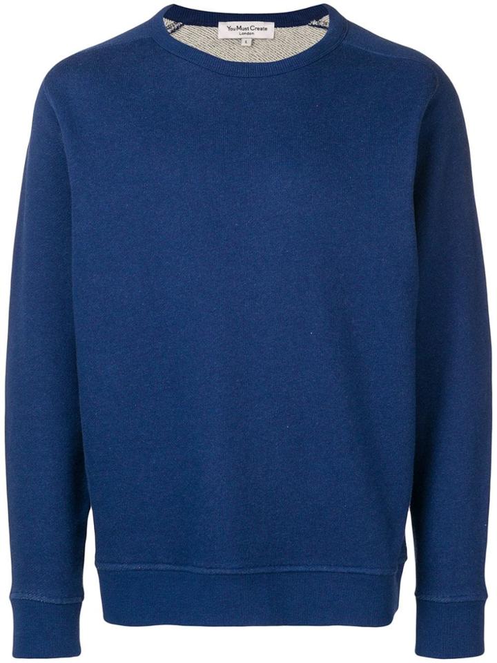 Ymc Basic Round Neck Jumper - Blue