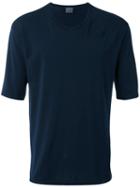 Laneus - Plain T-shirt - Men - Cotton - L, Blue, Cotton