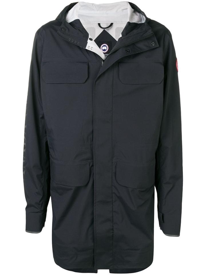 Canada Goose Concealed Zip Coat - Black
