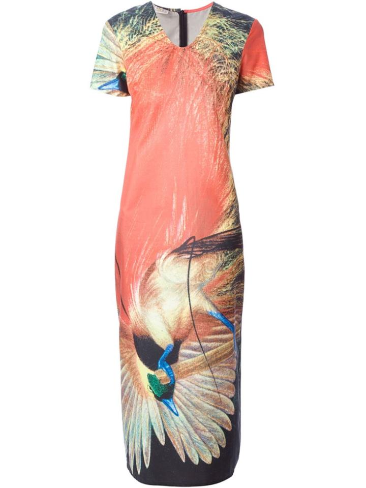 Walter Van Beirendonck Vintage Paradise Bird Printed Dress -