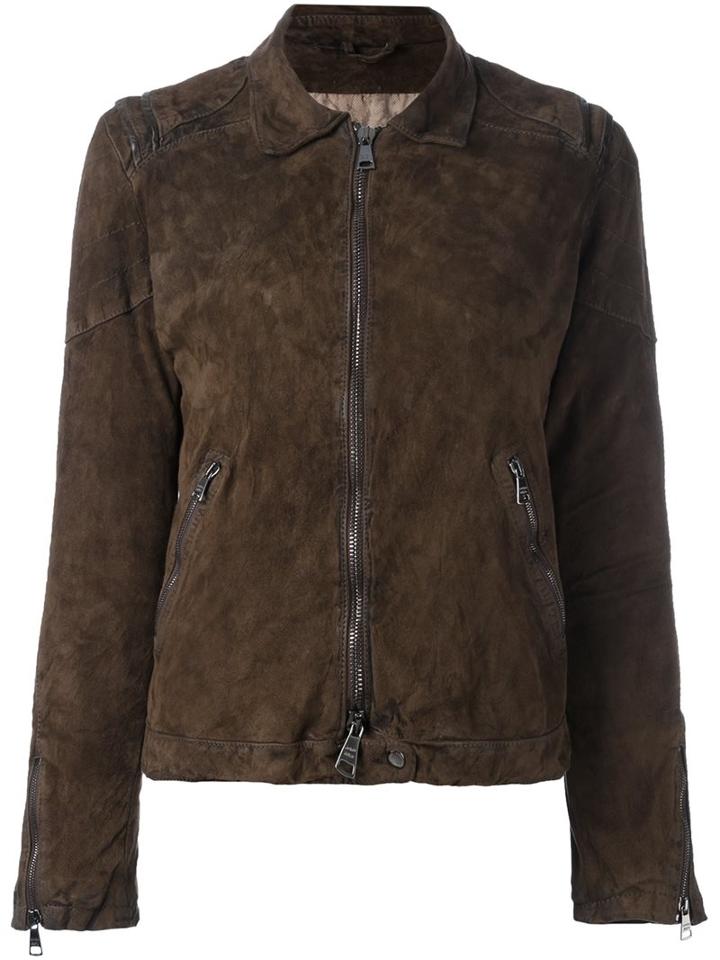 Giorgio Brato Distressed Effect Biker Jacket