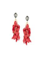 Marni Petal Clip-on Earrings, Women's, Red
