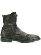 Guidi Zipped Ankle Boots - Green