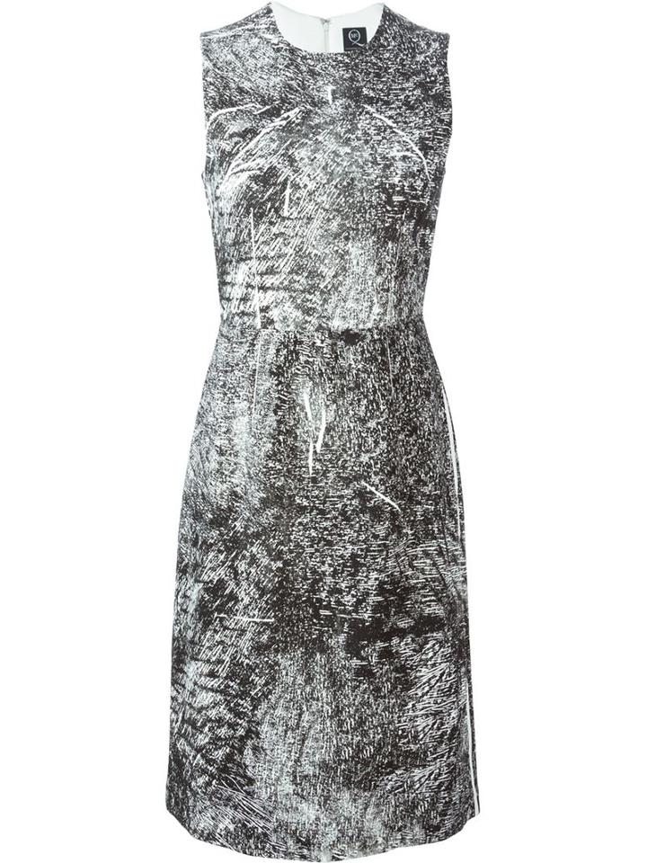 Mcq Alexander Mcqueen Trompe L'oeil Print Dress