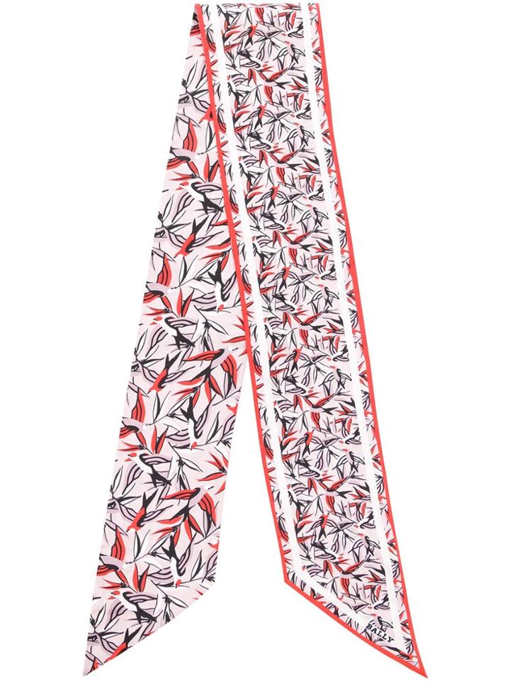 Bally Flying Birds Print Scarf - Pink
