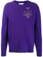 Riccardo Comi Vegan Knitted Jumper - Purple