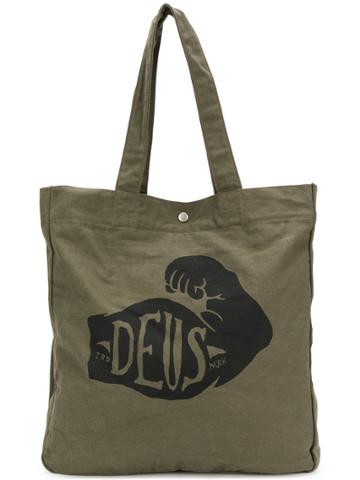 Deus Ex Machina Deus Print Tote - Green