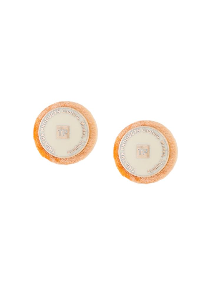 Theatre Products Branded Round Clip-on Earrings - Yellow & Orange