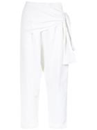 Adriana Degreas Drop Crotch Trousers - White