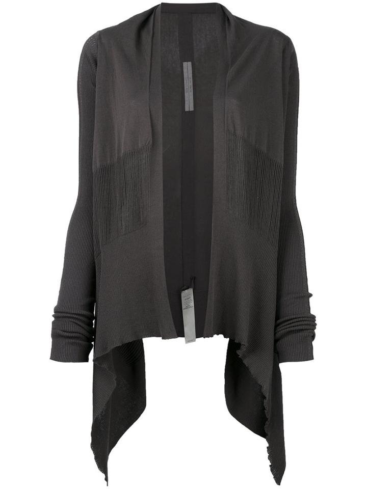 Rick Owens Medium Wrap Cardigan, Size: Small, Grey, Cotton