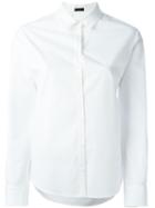 Joseph Box Pleat Shirt, Women's, Size: 44, White, Cotton/silk
