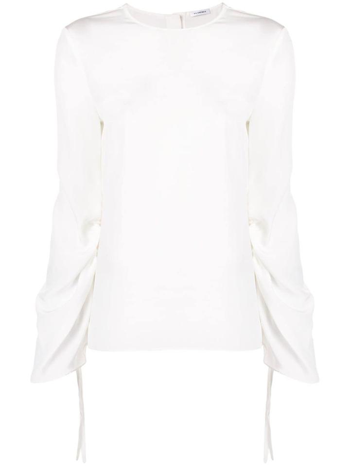 Vilshenko Drawstring Sleeve Blouse - White