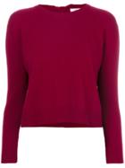 Blugirl Bow Detail Sweater - Pink & Purple