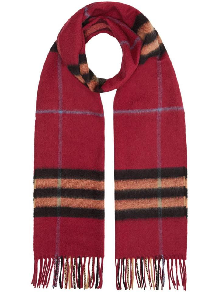 Burberry The Classic Check Cashmere Scarf - Pink