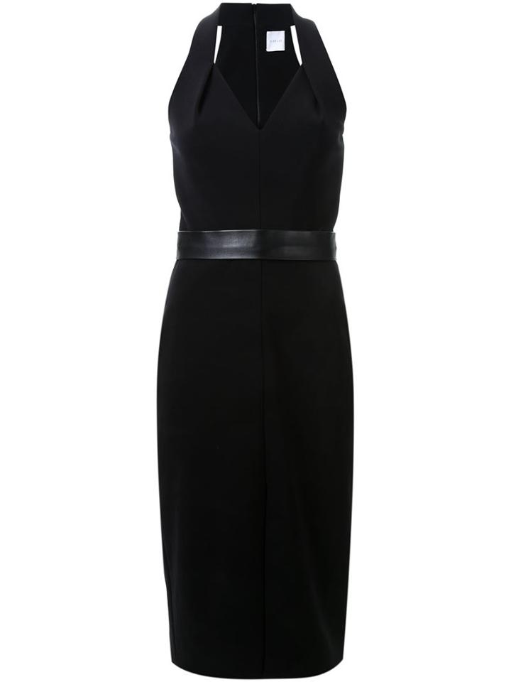 Dion Lee Belted Halterneck Dress, Women's, Size: 8, Black, Polyester