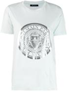 Balmain Logo Emblem Print T-shirt - Blue
