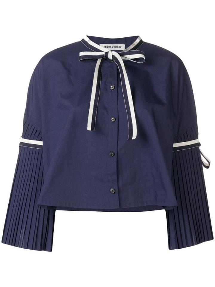 Henrik Vibskov Plisse Blouse - Blue