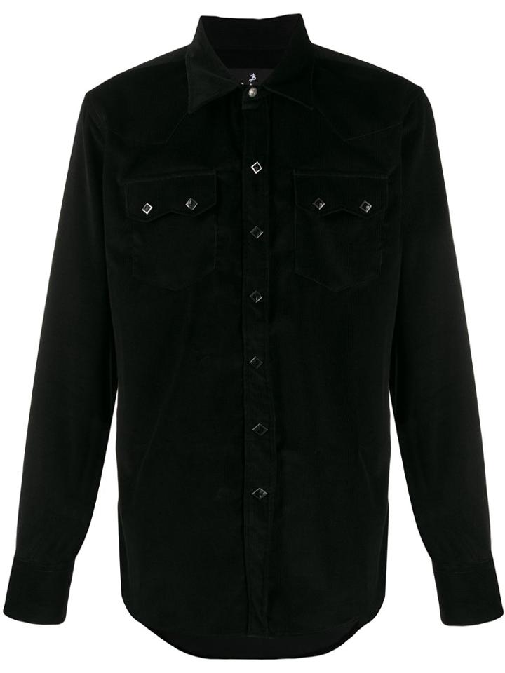 Barbanera Long-sleeve Fitted Shirt - Black