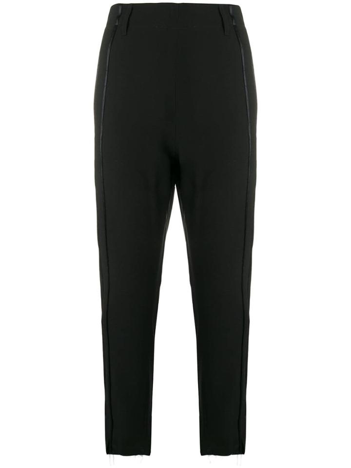 Ann Demeulemeester Cropped Tailored Trousers - Black