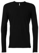 Label Under Construction Exposed Seam Jumper - Black