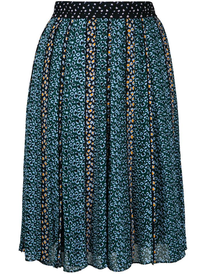 Proenza Schouler - Pleated Printed Skirt - Women - Silk - 6, Silk