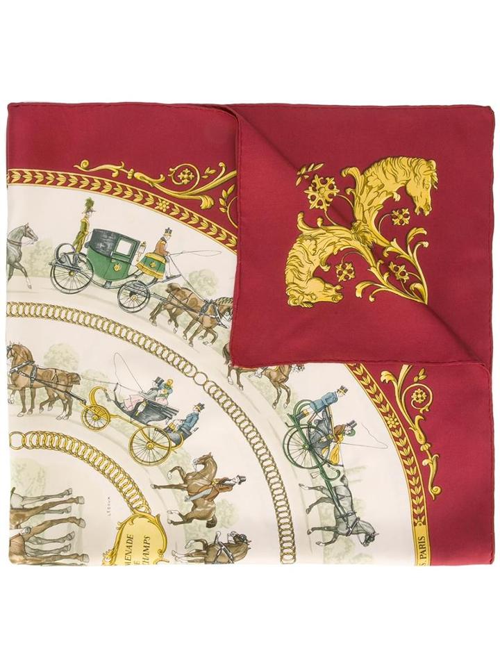 Hermès Vintage La Promenade De Longchamps, Women's, Red