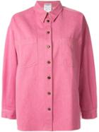 Chanel Vintage Oversized Shirt Jacket - Pink