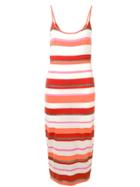 Cashmere In Love Striped Dress - Orange