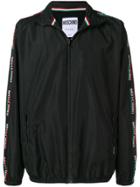 Moschino Side Logo Stripes Sports Jacket - Black