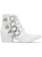 Toga Pulla Multi-strap Ankle Boots - White