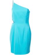 Jay Godfrey One Shoulder Cutout Dress - Blue