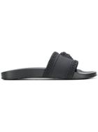 Versace Collection Medusa Slides - Black