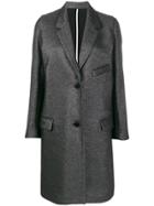 Zadig & Voltaire Marla Lurex Single Breasted Coat - Black