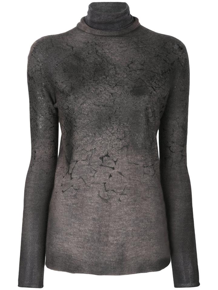 Avant Toi Turtle Neck Jumper - Grey