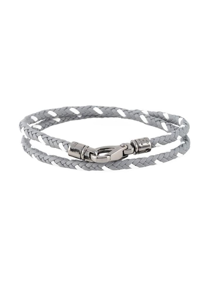 Tod S Mycolors Bracelet, Men's, Grey, Leather