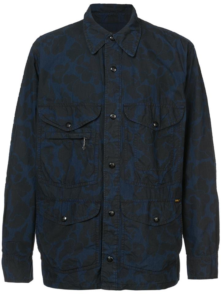 Rrl Printed Shirt Jacket - Blue