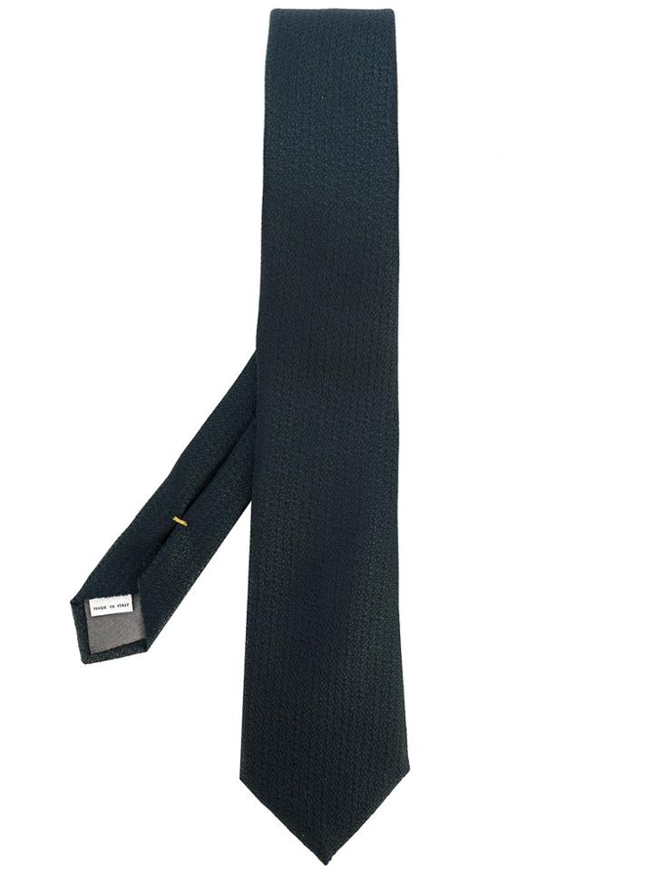 Canali Textured Tie - Green