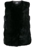 P.a.r.o.s.h. Fur Gilet - Black