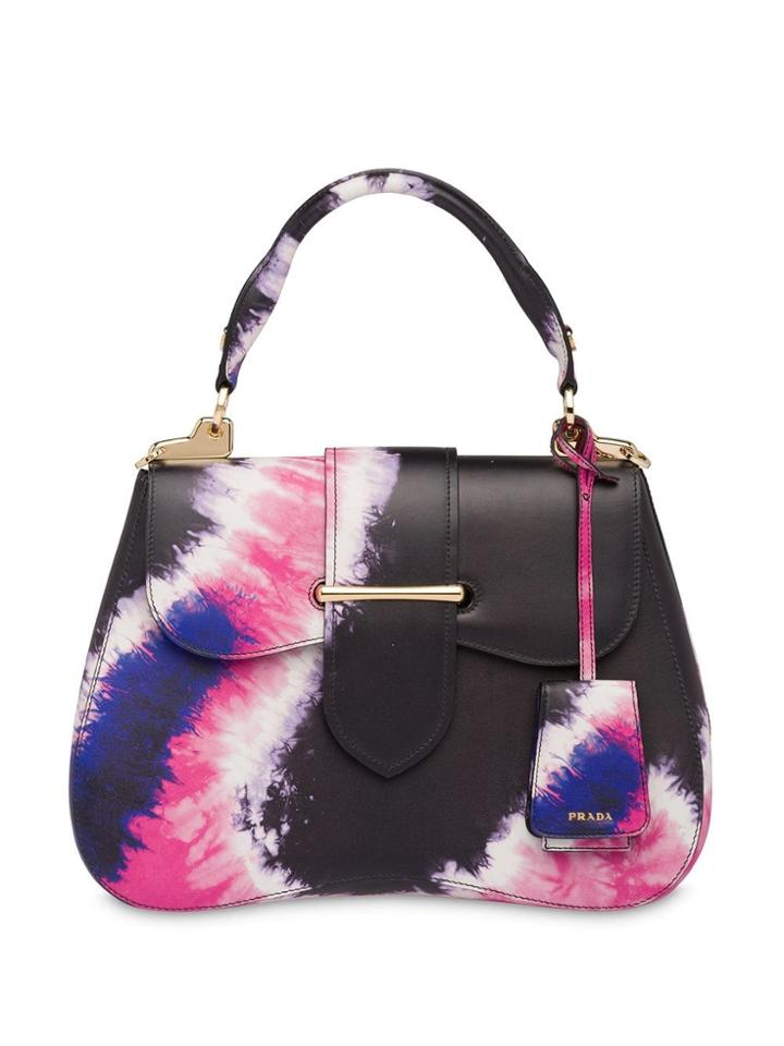 Prada Tie-dye Print Prada Sidonie Bag - Black