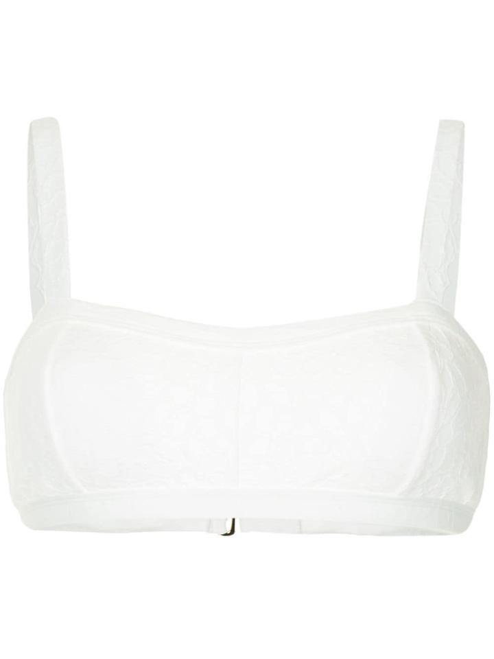 Peony Bathe Crop - White
