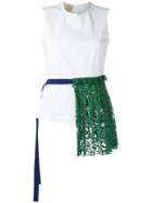 Erika Cavallini - Jaiden Sleeveless Top - Women - Spandex/elastane/cotton - 48, White, Spandex/elastane/cotton