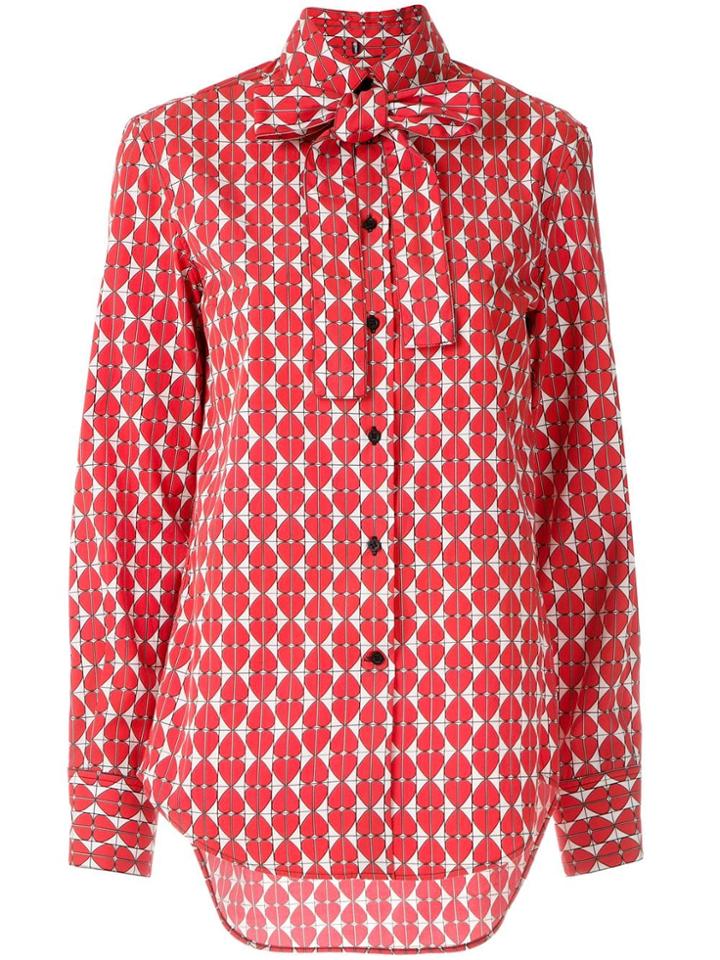 Reinaldo Lourenço Printed Pussy Bow Shirt - Multicolour