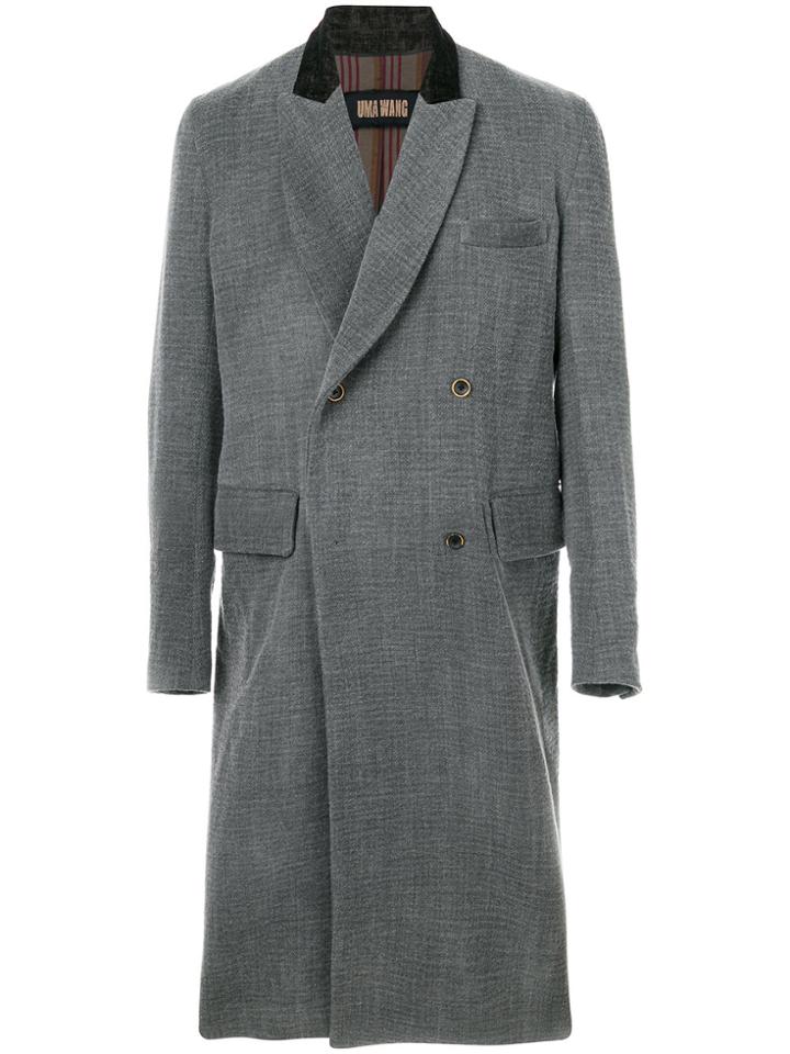 Uma Wang Double-breasted Coat - Grey