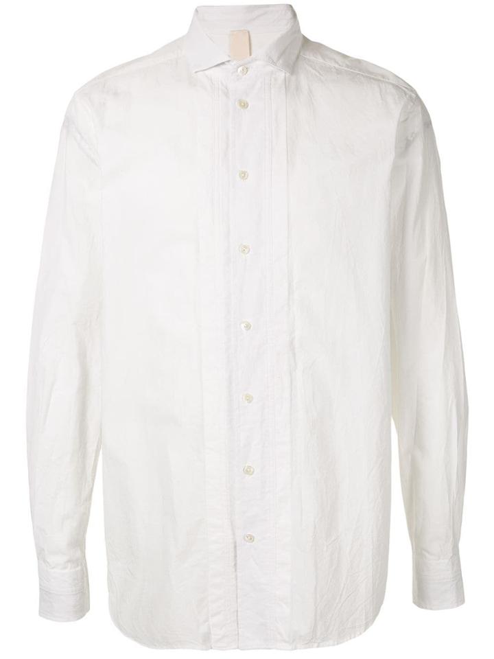 Forme D'expression Front Bib Button-up Shirt - White