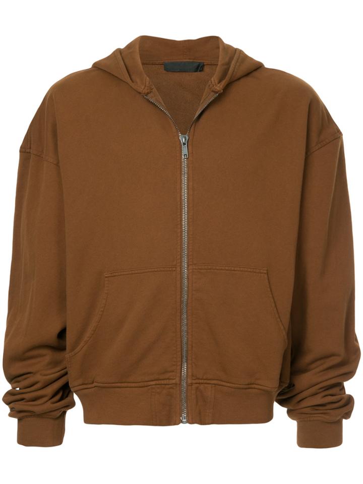 Haider Ackermann Relaxed Zip-up Hoodie - Yellow & Orange