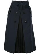 Loveless Belted Midi Skirt - Blue