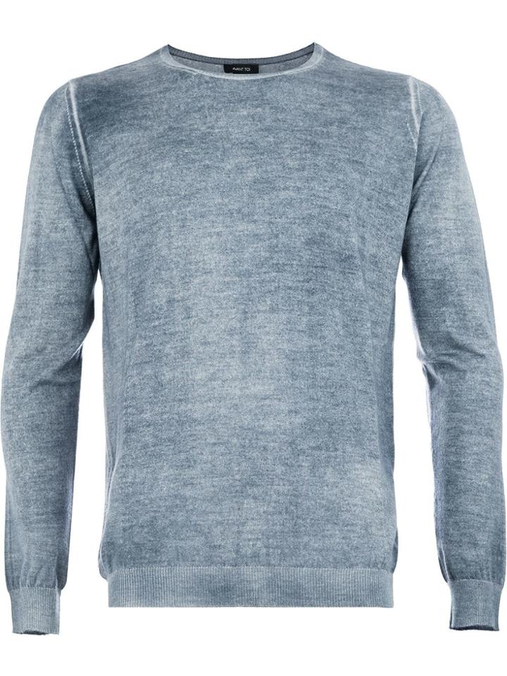 Avant Toi Stonewashed Sweater - Blue