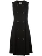 Alberto Biani Double Breasted Dress, Women's, Size: 40, Black, Polyester/triacetate