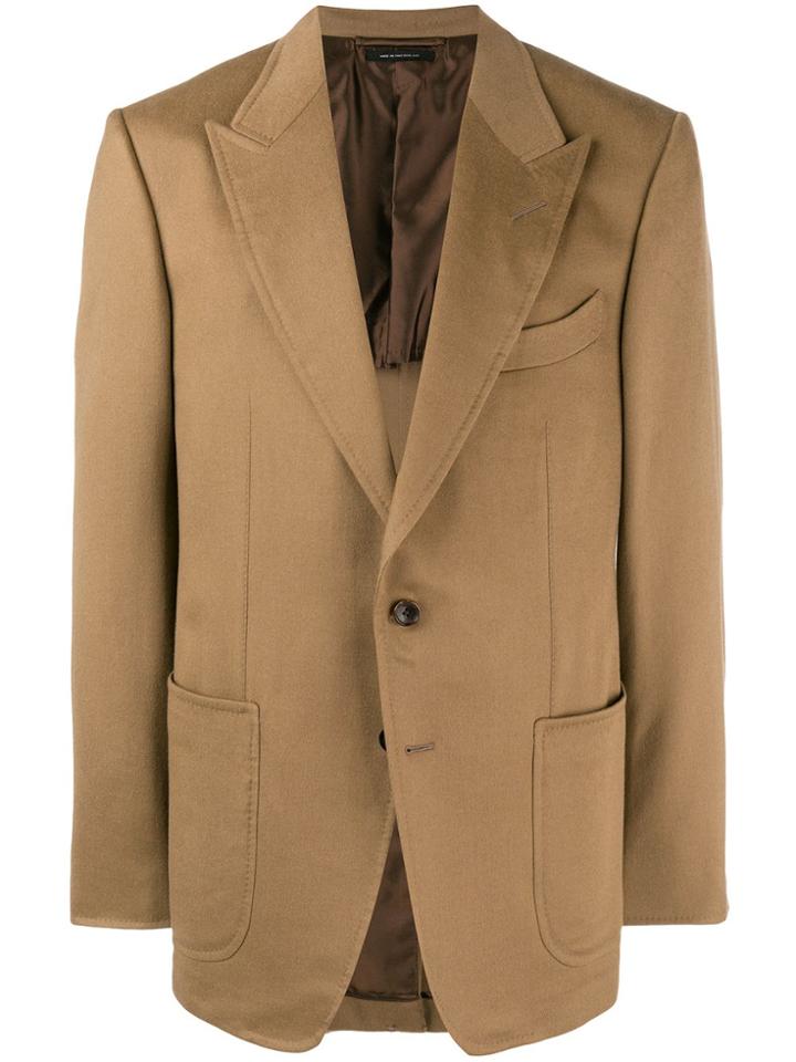 Tom Ford Single Breasted Blazer - Nude & Neutrals